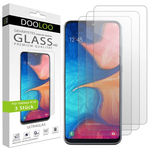 Klar Weinstock-Science 3X Bruchsicheres Panzerglas für Samsung Galaxy A10 Schutzfolie aus 9H Echt Glas