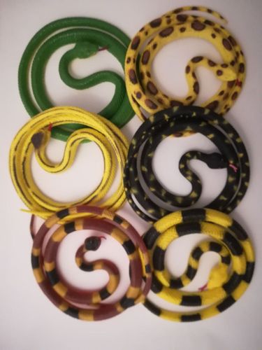 Gummischlange 1,3m Gummi Schlange Reptilien Kriechtier Tricky Spielzeug ❤  D 