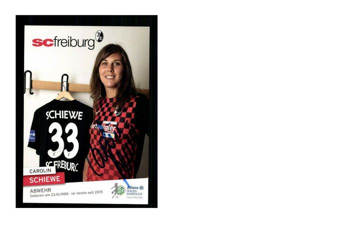 Sarah Puntigam Autogrammkarte SC Freiburg Frauen 2015-16 Original Signiert