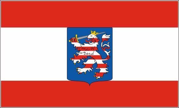 Fahne Flagge Großherzogtum Hessen 80 x 120 cm Bootsflagge Premiumqualität 