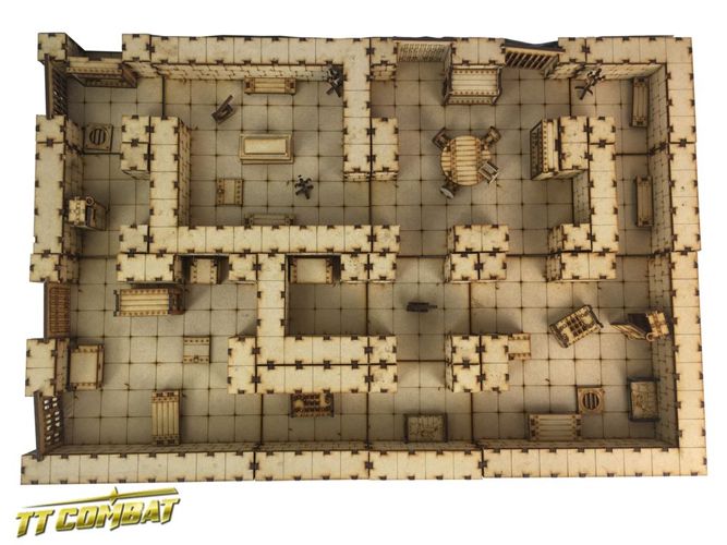 D&D, Pathfinder Dungeon T-Junction Sections Fantasy Realms RPG018 TTCombat 