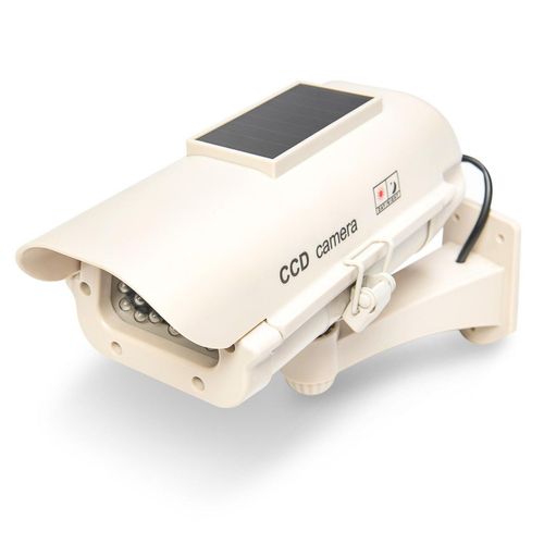 Solar CCD Überwachungskamera Attrappe mit LED Blinklicht + Halterung kaufen  bei