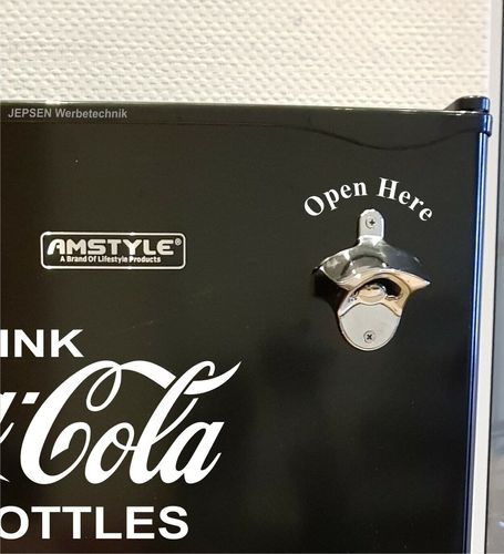 Retro Kühlschrank Aufkleber Set Drink Coca Cola Open Bottle Set