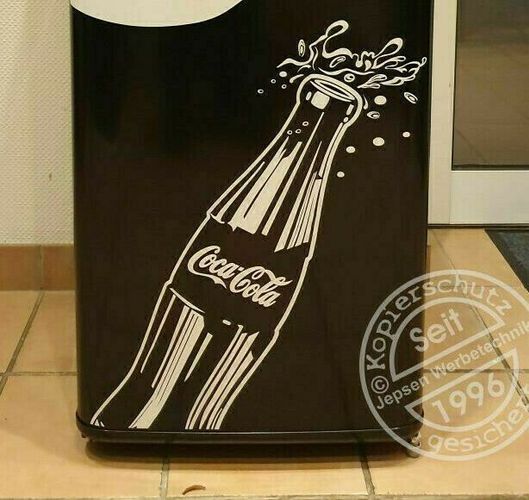 Aufkleber Coca Cola Bottle B3 ca 74cm für Tür Kühlschrank Farbauswahl 