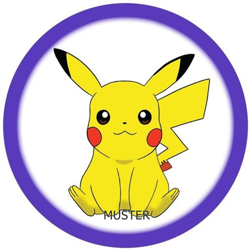 Pokemon GO Pikachu Ash Tortenaufleger MIT NAMEN TEXT Tortenbild Geburtstag 