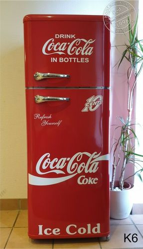 7 teiliges Aufkleber Set Coca Cola Kühlschrank 10 Cent K2 Farbauswahl 