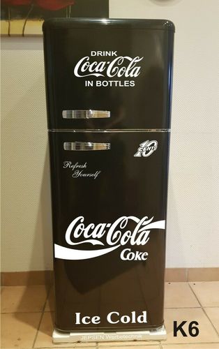 Aufkleber Set K6 Coca Cola 7 teilig für ihren Kühlschrank ect