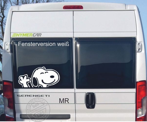 Aufkleber Snoopy Charly 45x27cm S086T Wunschfarbe, Auto Wohnmobil