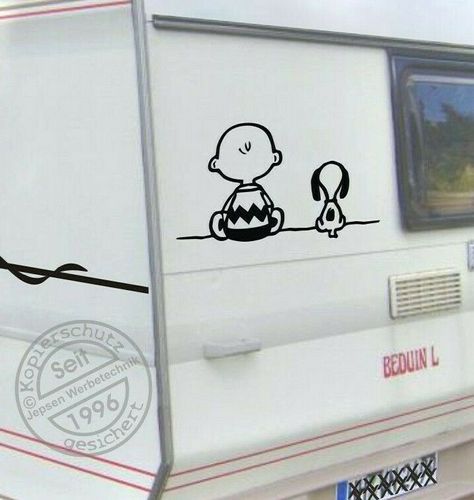 Aufkleber Snoopy und Charly Autoaufkleber ca 12x7cm S086