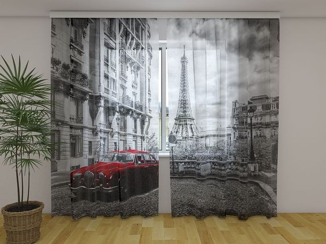 Fotovorhang Fotogardinen "London" Vorhang mit Motiv auf Maß 3D Fotodruck 