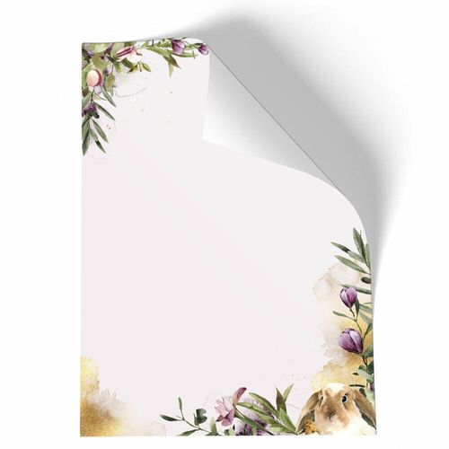 DIN A4 Format 20 Blatt Frühling Motiv-Briefpapier BLUMENNEST 