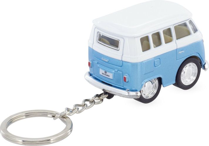 Schlüsselanhänger Volkswagen Bulli Campervan VWBus Metal 3D Keyring Orginal blau 