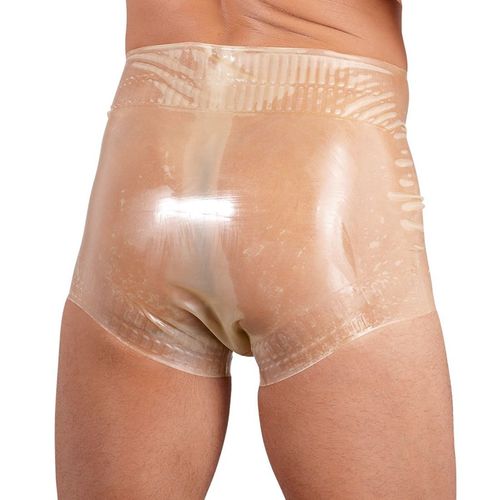 Latex Windelslip M - XXL transparent Adult Herren Gummihose Pants