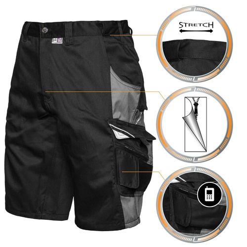 Arbeitshose Arbeitsshorts Shorts kurze Sommer Hose Bermuda Workwear PKA Gr.42-66