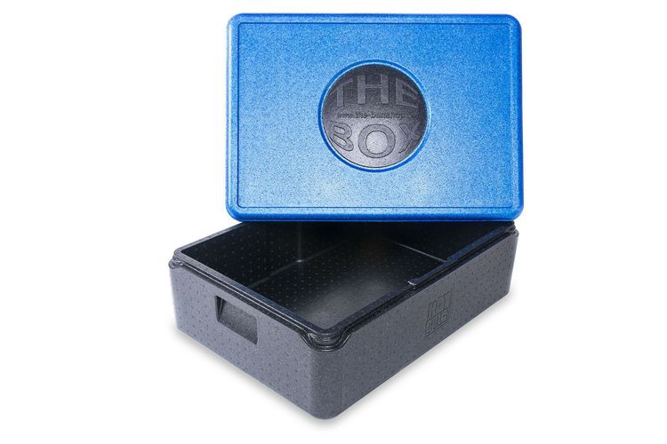 EPP Thermobox Abm 68,5 x 48,5 x 22,5 cm Warmhaltebox Isolierbox THE BOX BLAU 