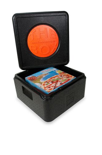 schwarz 175mm Nutzhöhe 5 x Profi Thermobox Pizza Isolierbox Pizzabox 