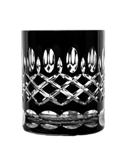 schwarze Kristall Whiskygläser 298CAR Bleikristall Römer Whisky Gläser 6 St. 