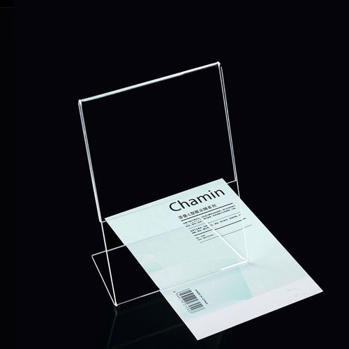 5 xTisch-Namensschild  Preis Display Tischaufsteller glasklar Werbeschild Acryl 