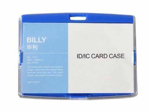 Kartenhalter BILLY mit Kunststoff Clip Ausweishülle Kunststoff Werksausweis 