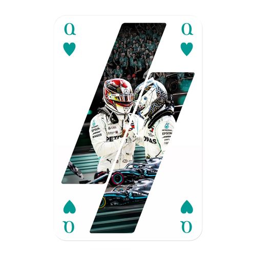 Number 1 Spielkarten Kartenspiel Cards Formel 1 Mercedes AMG Petronas Motorsport 