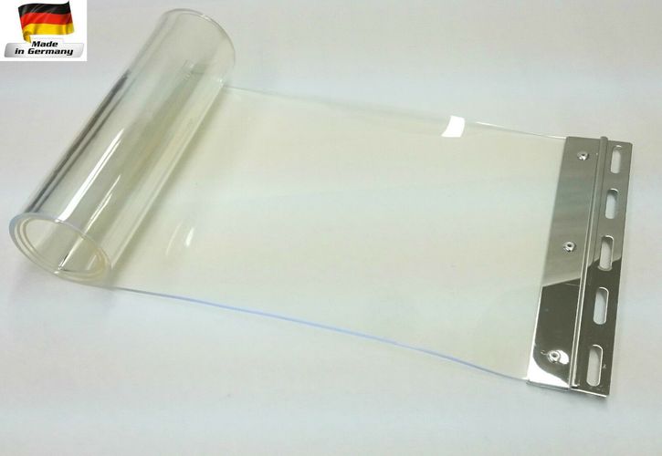 Lamellenvorhang 200x2mm transparent PVC Ersatzstreifen für Streifenvorhang 
