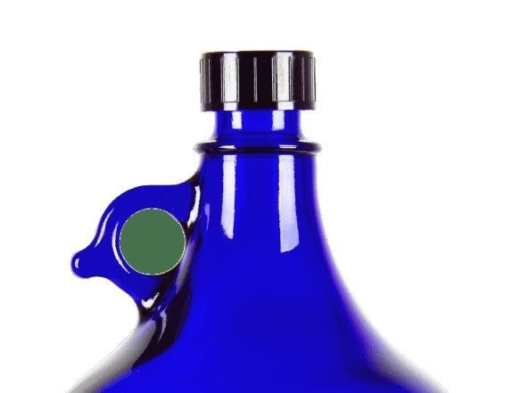 Glas-Flasche des runde Steigungs-blaue Diffusor-50ml