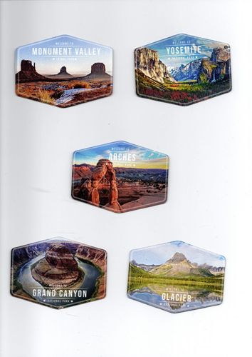 Kühlschrank-Magnet-Set USA Nationalpark je 8x6cm 10tlg Magnetschild 10 Magnete 