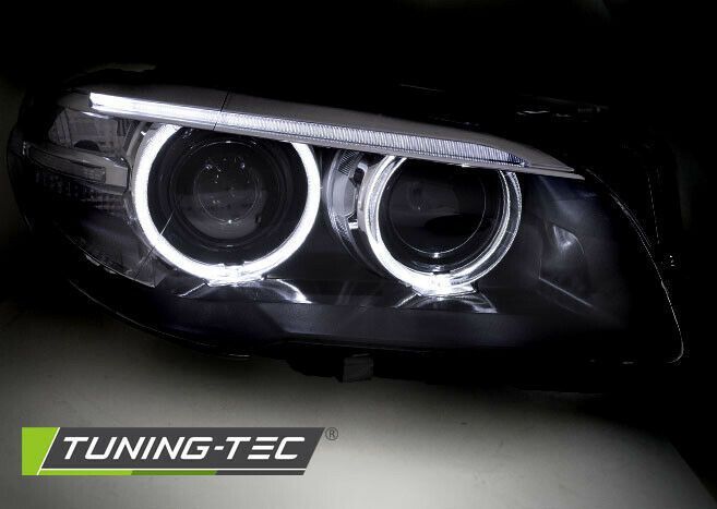 BMW F10, F11 5er LED Angel Eyes Bi-Xenon Scheinwerfer LED Ringe, Schwarz  10-2013 kaufen bei