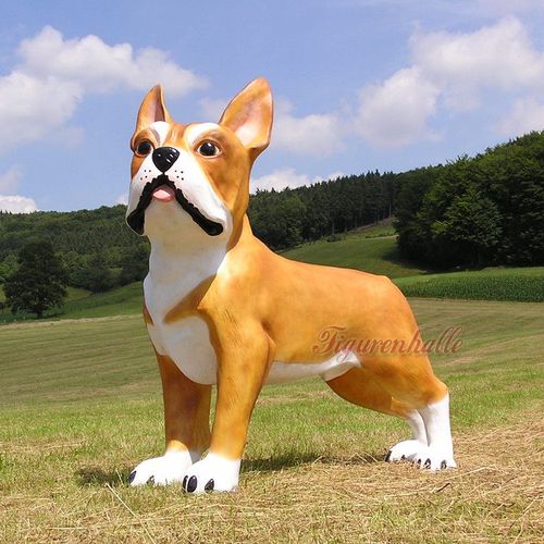 Französische Bulldogge Hund Figur Statue Werbefigur groß Fan Deko