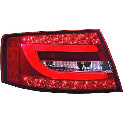 6 Pin Europaw zuge LED Rückleuchten Audi A6 4F Limousine in Rot Klar Lightbar 