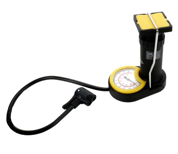 Satteltasche Minifußpumpe mit digitalem Manometer inkl 