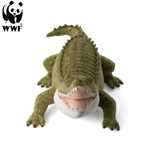 WWF Plüschtier Krokodil 58cm lebensecht Kuscheltier Stofftier Plüschfigur 