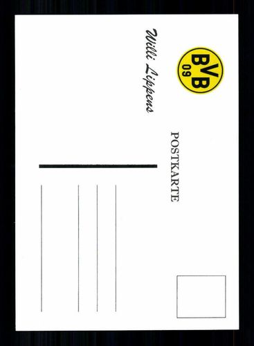 Willi Lippens Autogrammkarte Borussia Dortmund Spieler 70er Jahre Original Sign 