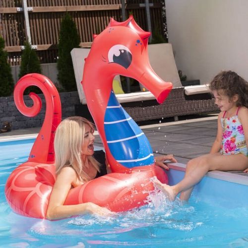 Splash & Fun Schwimmring Seepferd 110x100x125 cm 