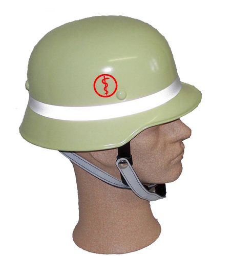 Helmkennzeichnung Feuerwehr mit Äskulap 