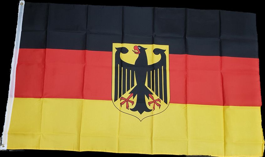 Deutschland Flagge Fahne mit ADLER 90 cm x 150 cm mit 2 Ösen