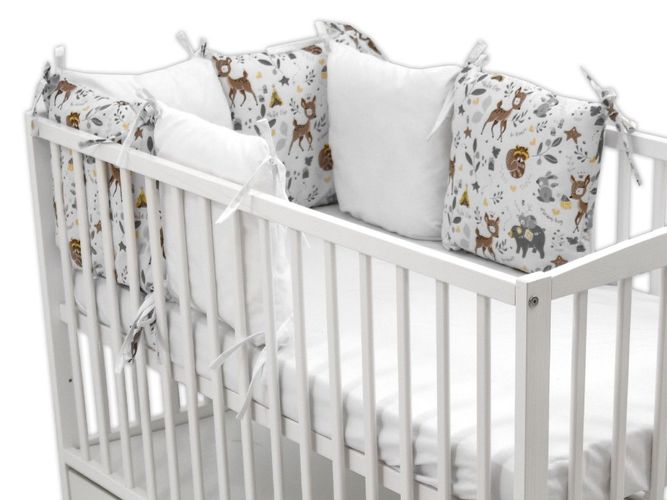 Sechs Kissen samt Bezügen für das Babybett 60 x 120 cm Kissen-Nestchen