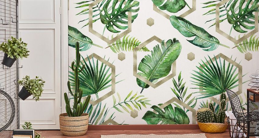 Muralo Selbstklebende Fototapeten XXL Bltter Monstera 533 kaufen bei  Hood.de