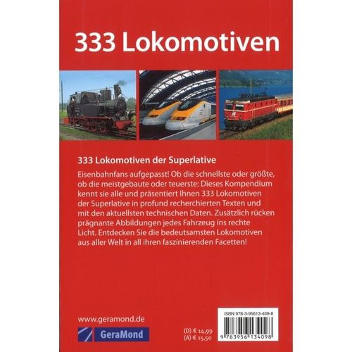 mit vielen Lok die man kennen muss Fachbuch 333 Lokomotiven Bildern NEU TOLL 