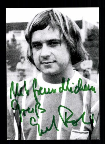 Gernot Rohr Autogrammkarte  Bayern München Spieler 70er Jahre Original Sign 3