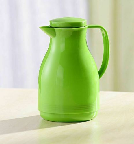 gebraucht aus Kunststoff mit Glaseinsatz Isolierkanne 1 ltr grün 