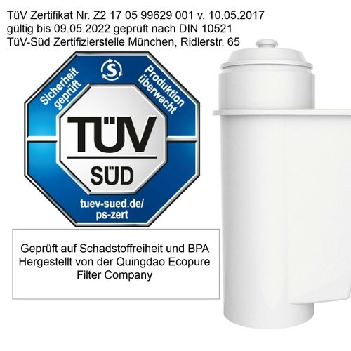 10 x Wasserfilter AQK-01 für Bosch VeroBar Siemens EQ.3 EQ.5 EQ.6 EQ.8 EQ.9 