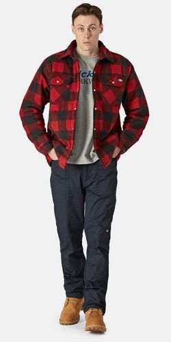 Karo mit Hood.de bei Material Muster - Thermohemd kaufen Portland, Holzfällerhemd Polyester Dickies