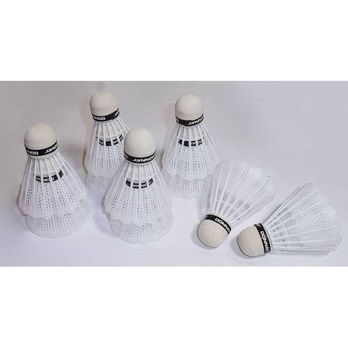 10x Badmintonbälle Federbälle Bälle Ersatz Federball Spielball Sport Ball weiß 