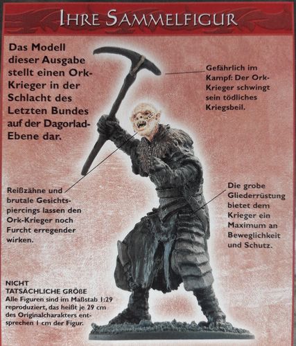 14 Ork-Krieger Mordor Eaglemoss ovp mit Heft Herr der Ringe Sammelfigur Nr 