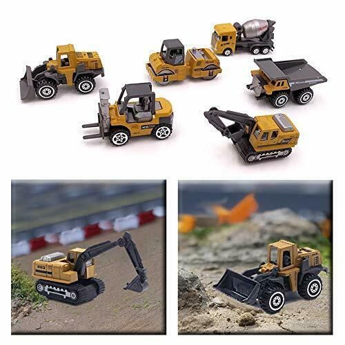 Buntes Kleine Geschenk für Kinder ab 3 Jahren Kinder Legierung Bagger Lastwagen Autos Set Dreamon Mini Baufahrzeuge Spielzeug Auto 5er Set