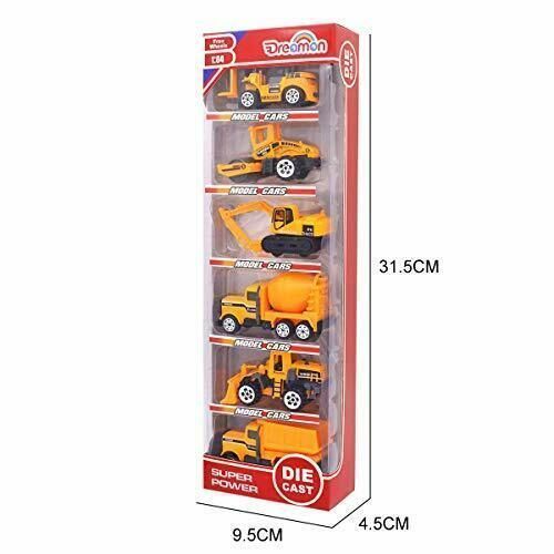 5 Stk Mini Legierung Bagger Lastwagen Fahrzeugset Kleinkind Baustelle Spielzeug 