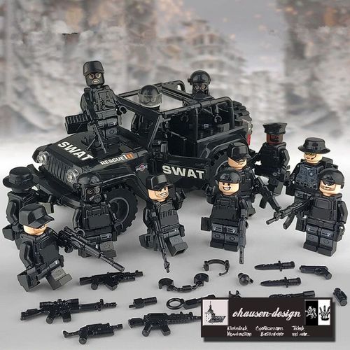 1x LEGO kompatibler Tarnmuster SWAT-Soldat zufällig ausgesucht 
