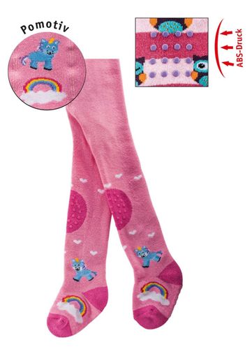 Babys u Kleinkinder ABS an Knien u Sohle Vollfrottee Krabbel-Strumpfhose f 