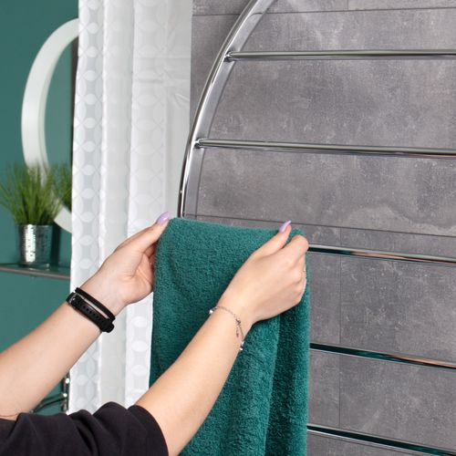 bremermann® Handtuchhalter zur Wandmontage mit 5 Stangen aus Metall verchromt